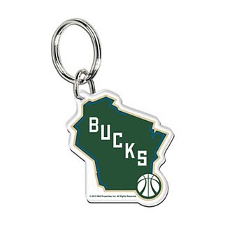 WinCraft Milwaukee Bucks Premium Acrylic Core Key Ring