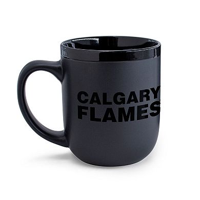 WinCraft Calgary Flames 17oz. Black Tonal Ceramic Mug