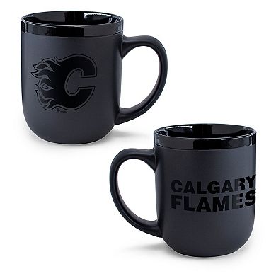 WinCraft Calgary Flames 17oz. Black Tonal Ceramic Mug