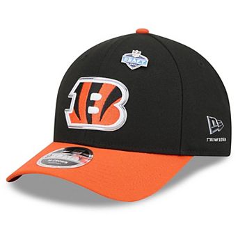 Men's New Era Black/Orange Cincinnati Bengals 2026 NFL Draft 9FORTY M-Crown Adjustable Hat