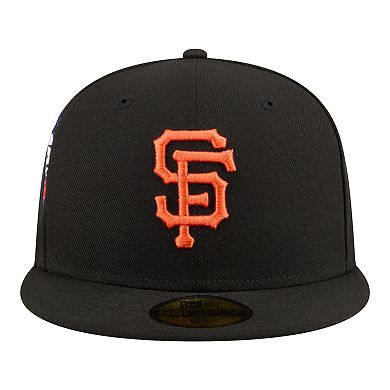 Men's New Era Black San Francisco Giants Hidden Hit 59FIFTY Fitted Hat