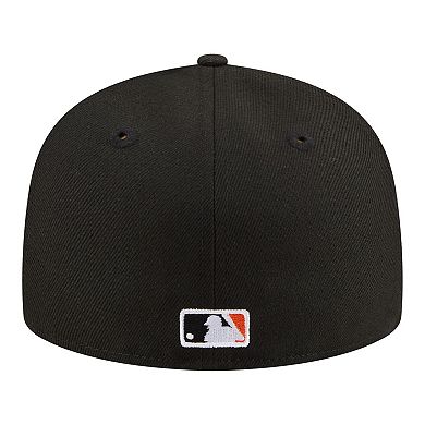 Men's New Era Black San Francisco Giants Hidden Hit 59FIFTY Fitted Hat