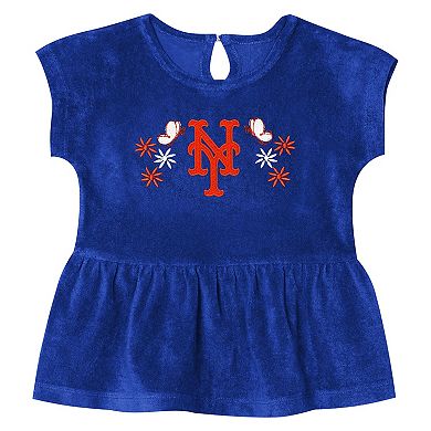 Girls Preschool Outerstuff Deep Royal New York Mets Fashion Top & Shorts Set