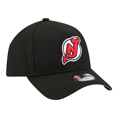 Youth New Era Black New Jersey Devils 9FORTY A-Frame Adjustable Hat