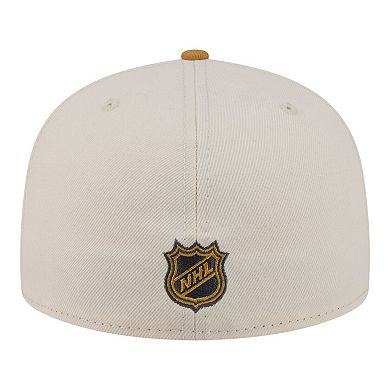 Men's New Era Cream/Tan Utah Mammoth Colorpack Two-Tone 59FIFTY Fitted Hat