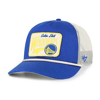 Men's '47 Blue Golden State Warriors Emmett Heavy Twill Trucker Hitch Adjustable Hat
