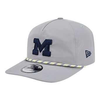 Men's New Era Gray Michigan Wolverines 19TWENTY Adjustable Hat