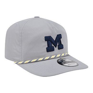 Men's New Era Gray Michigan Wolverines 19TWENTY Adjustable Hat