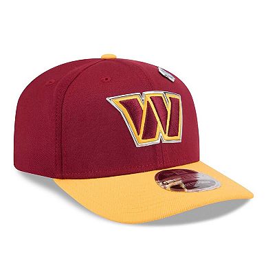 Men's New Era Burgundy/Gold Washington Commanders 2026 NFL Draft 9SEVENTY Adjustable Hat