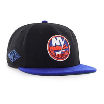 Men's '47 Black/Royal New York Islanders Aldrich 2-Tone Captain Adjustable Hat