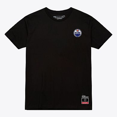 Men's Mitchell & Ness Mark Messier Black Edmonton Oilers Photo T-Shirt