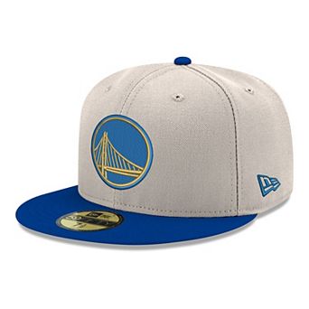 Men's New Era Gray/Royal Golden State Warriors Chrome Two-Tone 59FIFTY Fitted Hat