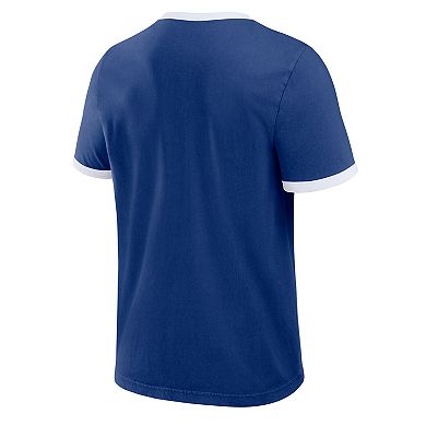 Men's Darius Rucker Collection by Fanatics Royal Texas Rangers Washed Ringer T-Shirt