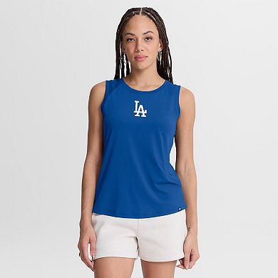 Women's Fanatics Royal Los Angeles Dodgers Draped Mesh Back Performance Tank Top
