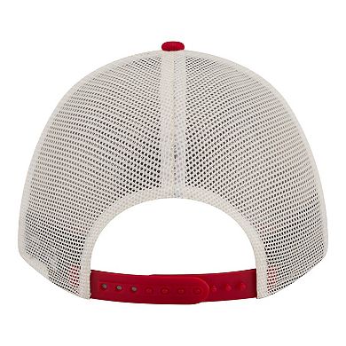 Women's New Era White/Scarlet San Francisco 49ers Retro A-Frame 9FORTY Adjustable Hat