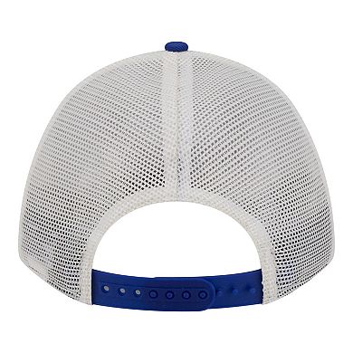 Women's New Era Cream/Royal Buffalo Bills Retro A-Frame 9FORTY Adjustable Hat
