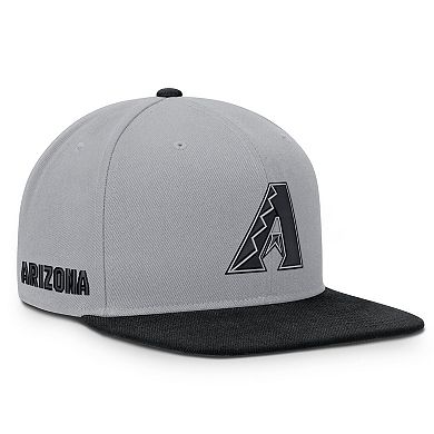 Men's Nike Gray/Black Arizona Diamondbacks Primetime Pro Dri-FIT Snapback Hat