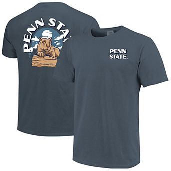 Men's Navy Penn State Nittany Lions Comfort Colors Team Statue T-Shirt