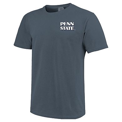 Men's Navy Penn State Nittany Lions Comfort Colors Team Statue T-Shirt