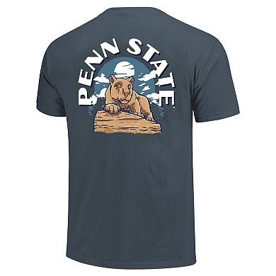 Men's Navy Penn State Nittany Lions Comfort Colors Team Statue T-Shirt