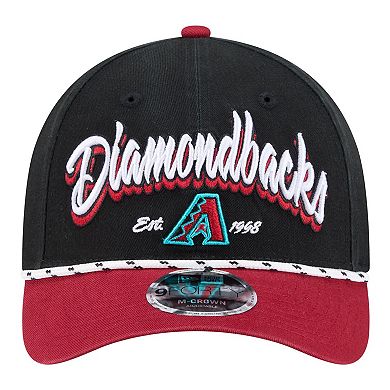 Men's New Era Black/Red Arizona Diamondbacks Team Loyal 9FORTY M-Crown Adjustable Hat