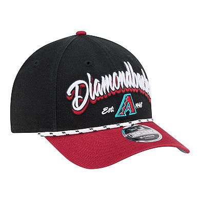 Men's New Era Black/Red Arizona Diamondbacks Team Loyal 9FORTY M-Crown Adjustable Hat