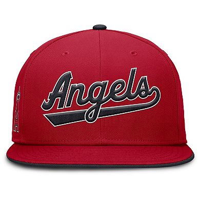 Men's Nike Red Los Angeles Angels Primetime Dri-FIT Round Bill True Fitted Hat