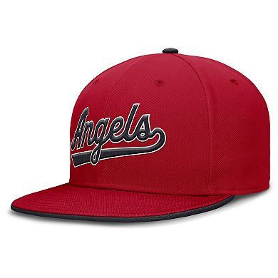 Men's Nike Red Los Angeles Angels Primetime Dri-FIT Round Bill True Fitted Hat