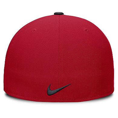 Men's Nike Red Los Angeles Angels Primetime Dri-FIT Round Bill True Fitted Hat