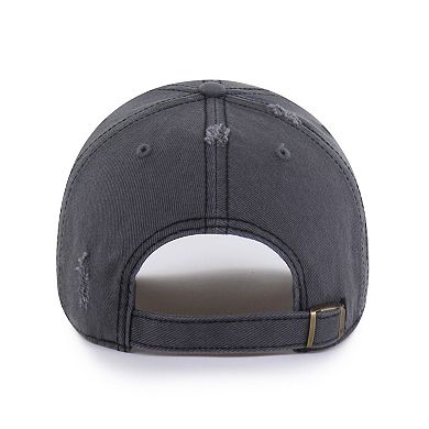 Men's '47 Charcoal Chicago Bulls Weathered Clean Up Adjustable Hat