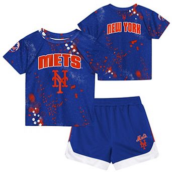 Toddler Outerstuff Royal New York Mets Pinch Hitter T-Shirt & Shorts Set