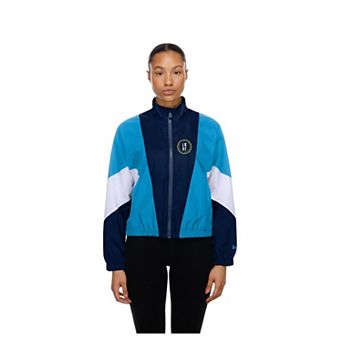 Women's New Era Navy/Light Blue Philadelphia Phillies Leisure City Connect Full-Zip Windbreaker