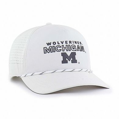 Men's '47 White Michigan Wolverines Forward Vent Hitch Rope Adjustable Hat