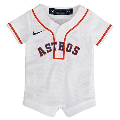 Newborn Nike White Houston Astros Home Replica Romper Jersey