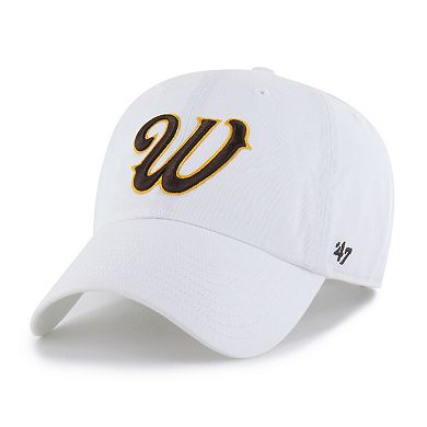 Men's '47 White Wyoming Cowboys Clean Up Adjustable Hat