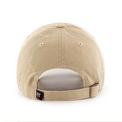 Men's '47 Khaki Chicago Bulls Logo Clean Up Adjustable Hat
