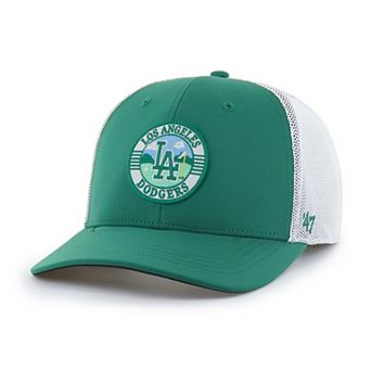 Men's '47 Kelly Green/White Los Angeles Dodgers Elevated Greens Adjustable Trucker Hat