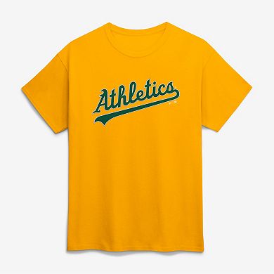 Men's Logo Athletic Gold Athletics Wordmark T-Shirt