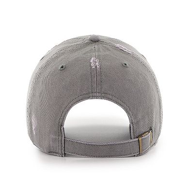 Men's '47 Charcoal Los Angeles Kings Weathered Clean Up Adjustable Hat