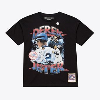 Men's Mitchell & Ness Derek Jeter Black New York Yankees Legendary Collage Player T-Shirt