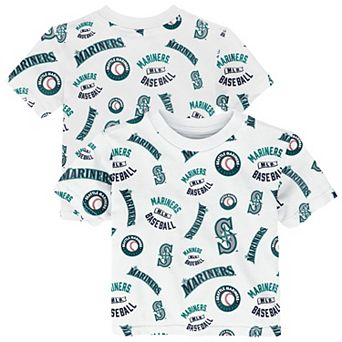Toddler Outerstuff White Seattle Mariners Run Down T-Shirt