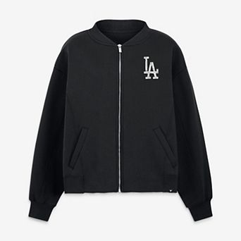 Women's Fanatics Black Los Angeles Dodgers Oversized Rage Against Full-Zip Jacket