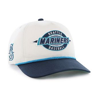 Men's '47 Natural/Navy Seattle Mariners Frame Out Hitch Adjustable Hat