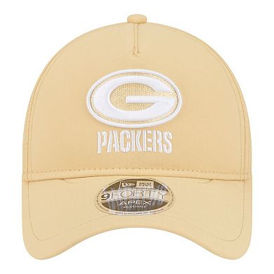Men's New Era Tan Green Bay Packers Apex 9FORTY Adjustable Hat