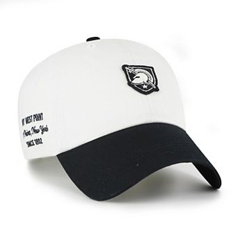 Men's '47 White/Black Army Black Knights Contemporary Basics Two Tone Clean Up Adjustable Hat