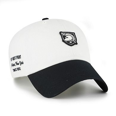 Men's '47 White/Black Army Black Knights Contemporary Basics Two Tone Clean Up Adjustable Hat