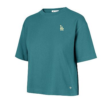 Women's '47 Teal Los Angeles Dodgers Contemporary Basics Leon City T-Shirt