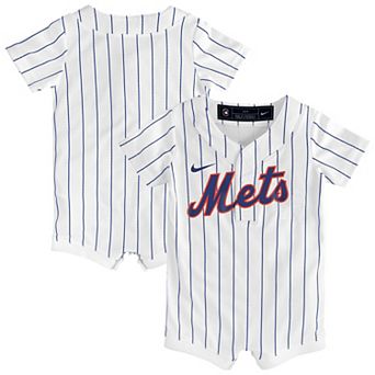 Newborn & Infant Nike White New York Mets Home Replica Romper Jersey