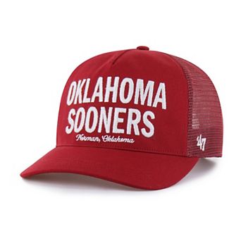 Men's '47 Crimson Oklahoma Sooners Contemporary Hitch Trucker Adjustable Hat