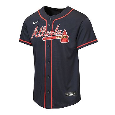 Youth Nike Navy Atlanta Braves Alternate Replica Jersey